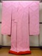 Photo2: N1015K Antique Japanese kimono  Shiny Pink UCHIKAKE Wedding for women / Silk.    (Grade C) (2)