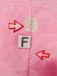 Photo21: N1015K Antique Japanese kimono  Shiny Pink UCHIKAKE Wedding for women / Silk.    (Grade C) (21)