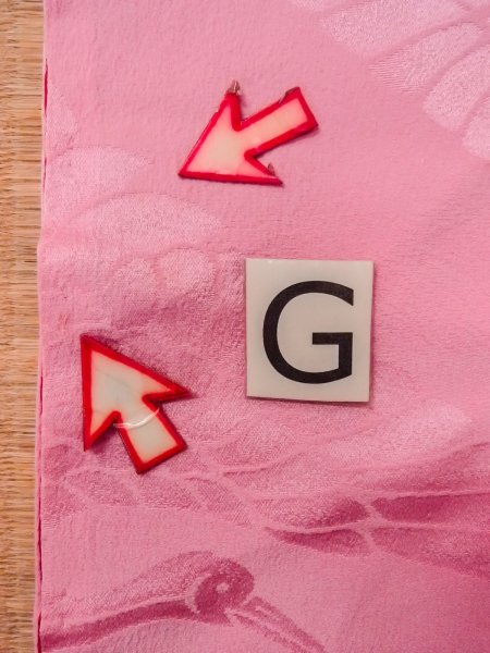 Photo22: N1015K Antique Japanese kimono  Shiny Pink UCHIKAKE Wedding for women / Silk.    (Grade C) (22)