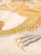 Photo25: N1015L Vintage Japanese kimono  Shiny White UCHIKAKE Wedding for women / Silk. Peacock   (Grade B) (25)