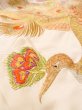 Photo26: N1015L Vintage Japanese kimono  Shiny White UCHIKAKE Wedding for women / Silk. Peacock   (Grade B) (26)