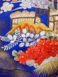 Photo16: N1015M Used Japanese kimono  Shiny Blue UCHIKAKE Wedding for women / Silk. UME plum bloom,   (Grade B) (16)