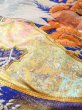 Photo29: N1015M Used Japanese kimono  Shiny Blue UCHIKAKE Wedding for women / Silk. UME plum bloom,   (Grade B) (29)