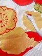 Photo17: N1015N Vintage Japanese kimono  Vivid Red UCHIKAKE Wedding for women / Silk. UME plum bloom,   (Grade B) (17)