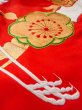 Photo25: N1015N Vintage Japanese kimono  Vivid Red UCHIKAKE Wedding for women / Silk. UME plum bloom,   (Grade B) (25)