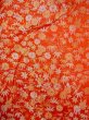 Photo4: N1015O Vintage Japanese kimono  Shiny Orange KAKESHITA under Uchikake for women / Silk. Chrysanthemum,   (Grade B) (4)