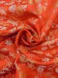 Photo13: N1015O Vintage Japanese kimono  Shiny Orange KAKESHITA under Uchikake for women / Silk. Chrysanthemum,   (Grade B) (13)