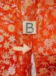 Photo16: N1015O Vintage Japanese kimono  Shiny Orange KAKESHITA under Uchikake for women / Silk. Chrysanthemum,   (Grade B) (16)