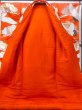 Photo4: N1015P Vintage Japanese kimono  Vivid Orange UCHIKAKE Wedding for women / Silk. Pine tree/branch/needle,   (Grade B) (4)