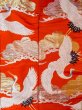 Photo7: N1015P Vintage Japanese kimono  Vivid Orange UCHIKAKE Wedding for women / Silk. Pine tree/branch/needle,   (Grade B) (7)