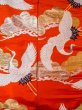 Photo8: N1015P Vintage Japanese kimono  Vivid Orange UCHIKAKE Wedding for women / Silk. Pine tree/branch/needle,   (Grade B) (8)