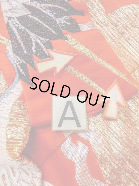 Photo33: N1015P Vintage Japanese kimono  Vivid Orange UCHIKAKE Wedding for women / Silk. Pine tree/branch/needle,   (Grade B) (33)