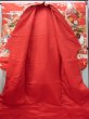 Photo4: N1015R Used Japanese kimono  Shiny Red UCHIKAKE Wedding for women / Silk. SAKURA cherry blossom,   (Grade B) (4)