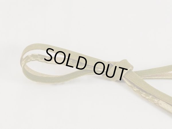 Photo2: N1022XC Vintage Japanese Kimono   Green OBIJIME decorative string/cord/rope  Abstract pattern Silk. (Grade B) (2)