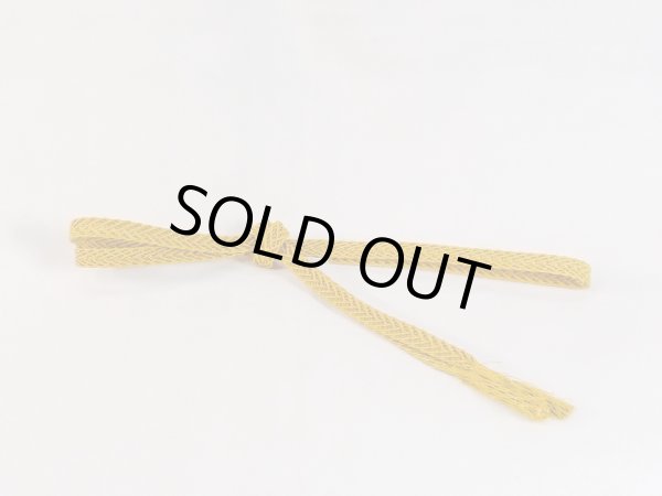 Photo1: Mint N1022XR Vintage Japanese Kimono   Yellow OBIJIME decorative string/cord/rope   Silk. (Grade A) (1)
