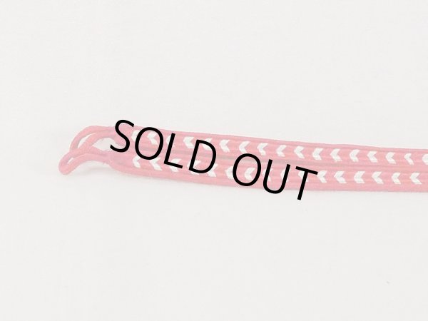 Photo2: N1025XC Vintage Japanese Kimono  Vivid Red HAORIHIMO ties  Silk. (Grade A) (2)