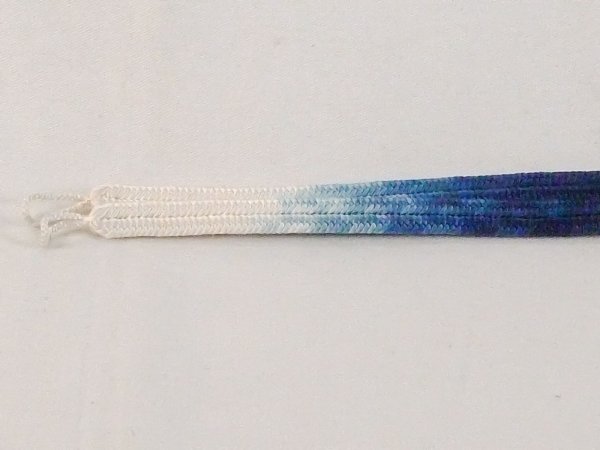 Photo2: N1025XF Vintage Japanese Kimono  Dark Teal HAORIHIMO ties  Silk. (Grade A) (2)