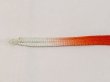 Photo2: N1025XN Vintage Japanese Kimono  Vivid Vermilion HAORIHIMO ties  Silk. (Grade B) (2)
