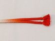 Photo3: N1025XN Vintage Japanese Kimono  Vivid Vermilion HAORIHIMO ties  Silk. (Grade B) (3)