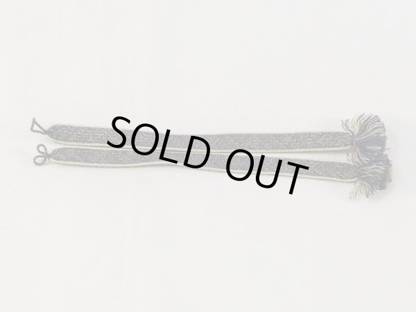 Photo1: N1030XF Vintage Japanese Kimono  Dark Teal HAORIHIMO ties Abstract pattern Silk. (Grade A) (1)