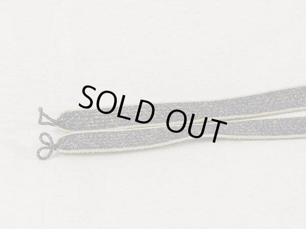 Photo3: N1030XF Vintage Japanese Kimono  Dark Teal HAORIHIMO ties Abstract pattern Silk. (Grade A) (3)