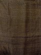 Photo5: N1101B Vintage Japanese kimono  Dark Olive Men's Haori for men / Silk. Lozenges, Stains all over including lining.  (Grade D) (5)