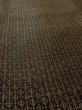 Photo9: N1101B Vintage Japanese kimono  Dark Olive Men's Haori for men / Silk. Lozenges, Stains all over including lining.  (Grade D) (9)