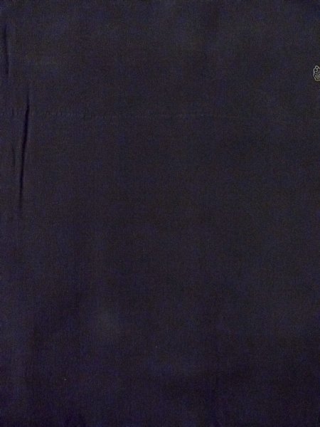 Photo4: N1101D Antique Japanese kimono   Black HAORI short jacket for women / Silk.    (Grade D) (4)