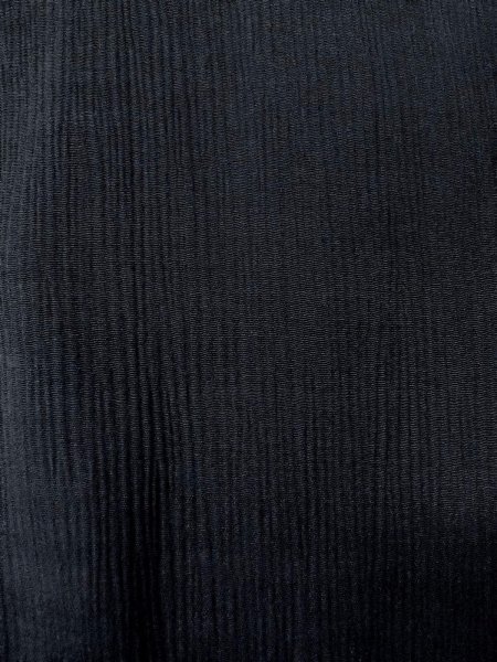 Photo5: N1101E Vintage Japanese kimono   Black HAORI short jacket for women / Silk.    (Grade D) (5)