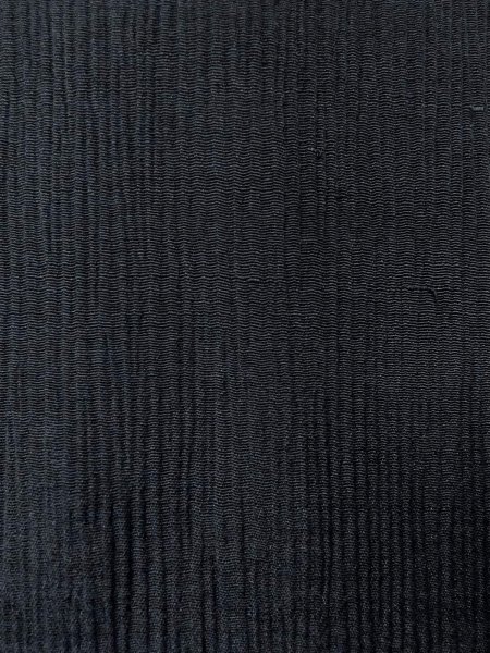 Photo7: N1101E Vintage Japanese kimono   Black HAORI short jacket for women / Silk.    (Grade D) (7)