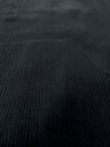 Photo10: N1101E Vintage Japanese kimono   Black HAORI short jacket for women / Silk.    (Grade D) (10)