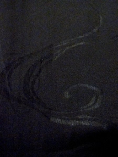 Photo7: Mint N1101F Vintage Japanese kimono   Black HAORI short jacket for women / Silk. Stream   (Grade A) (7)