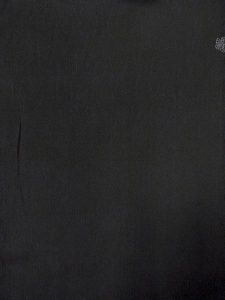 Photo3: N1101H Antique Japanese kimono   Black HAORI short jacket for women / Silk.    (Grade B) (3)