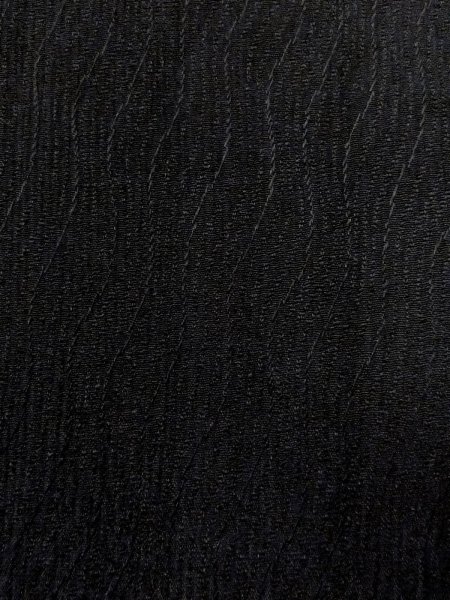 Photo7: N1101H Antique Japanese kimono   Black HAORI short jacket for women / Silk.    (Grade B) (7)