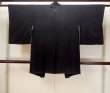 Photo2: N1101I Vintage Japanese kimono   Black HAORI short jacket for women / Silk.    (Grade D) (2)