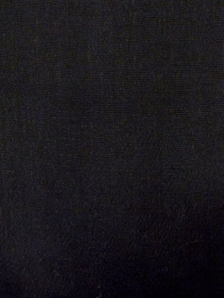Photo7: N1101I Vintage Japanese kimono   Black HAORI short jacket for women / Silk.    (Grade D) (7)