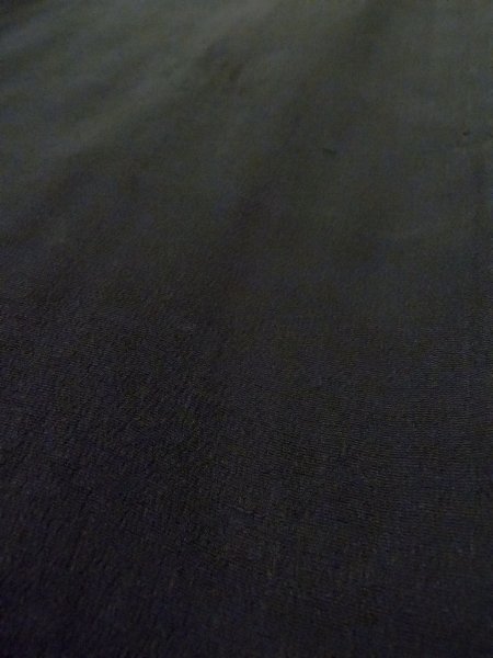 Photo9: N1101I Vintage Japanese kimono   Black HAORI short jacket for women / Silk.    (Grade D) (9)