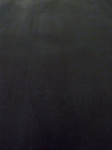 Photo10: N1101I Vintage Japanese kimono   Black HAORI short jacket for women / Silk.    (Grade D) (10)