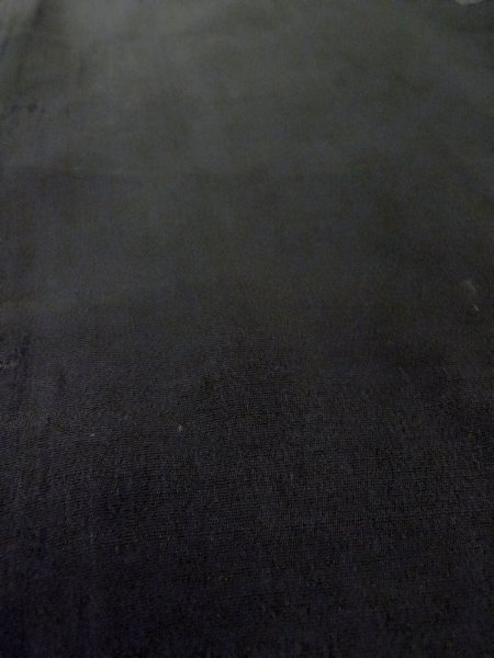 Photo11: N1101I Vintage Japanese kimono   Black HAORI short jacket for women / Silk.    (Grade D) (11)