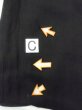 Photo17: N1101I Vintage Japanese kimono   Black HAORI short jacket for women / Silk.    (Grade D) (17)