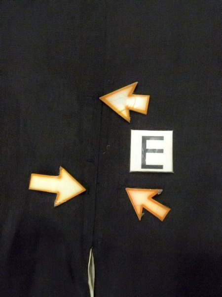 Photo19: N1101I Vintage Japanese kimono   Black HAORI short jacket for women / Silk.    (Grade D) (19)