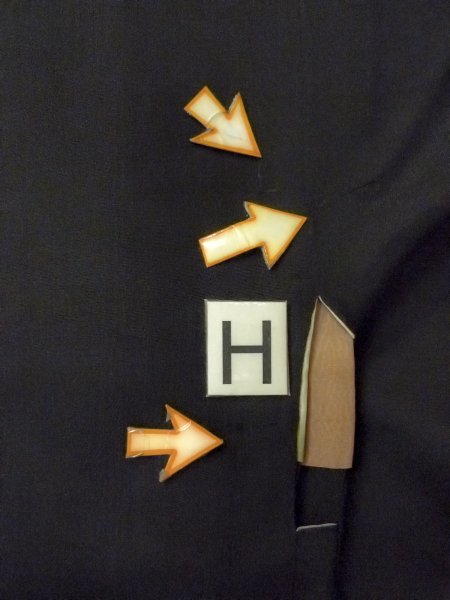 Photo22: N1101I Vintage Japanese kimono   Black HAORI short jacket for women / Silk.    (Grade D) (22)