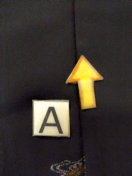 Photo13: N1101J Antique Japanese kimono   Black HAORI short jacket for women / Silk. Swirl,   (Grade B) (13)