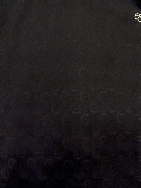 Photo4: N1101K Vintage Japanese kimono  Dark Black HAORI short jacket for women / Silk. Flower   (Grade A) (4)