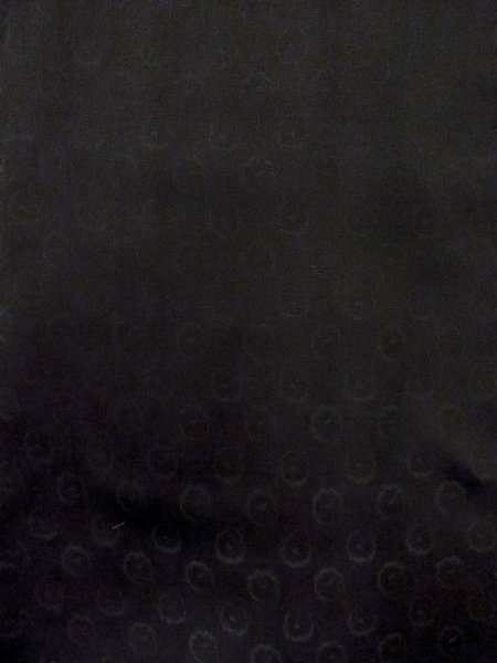 Photo5: N1101K Vintage Japanese kimono  Dark Black HAORI short jacket for women / Silk. Flower   (Grade A) (5)