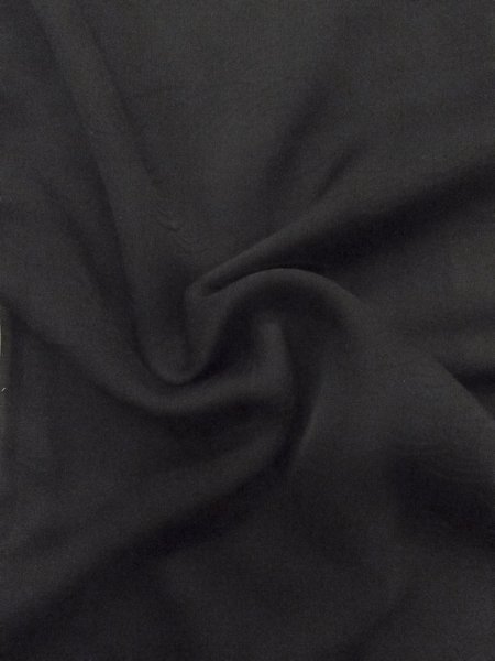 Photo10: N1101M Vintage Japanese kimono  Dark Black HAORI short jacket for women / Silk.    (Grade B) (10)