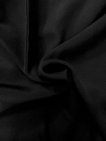 Photo9: N1101P Vintage Japanese kimono  Dark Black HAORI short jacket for women / Silk.    (Grade A) (9)