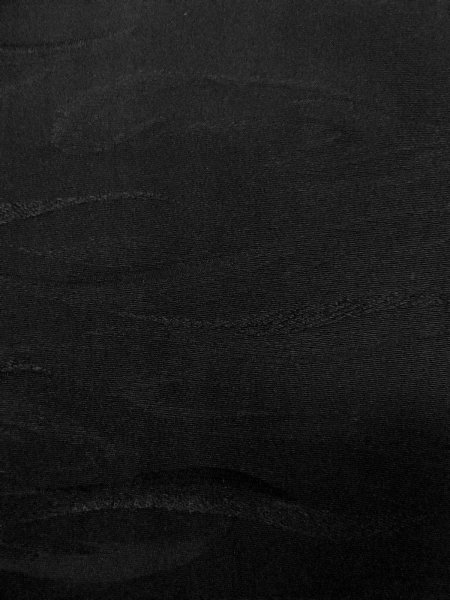 Photo6: N1101Q Vintage Japanese kimono  Dark Black HAORI short jacket for women / Silk.    (Grade A) (6)