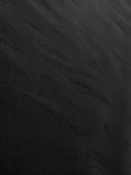 Photo8: N1101Q Vintage Japanese kimono  Dark Black HAORI short jacket for women / Silk.    (Grade A) (8)