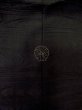 Photo3: N1101T Vintage Japanese kimono  Dark Black HAORI short jacket for women / Silk.    (Grade B) (3)